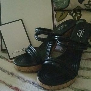 ❤NIB COACH Jasleen Soft Nappa Platforms